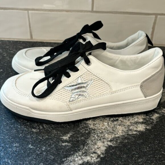 Vintage Havana Perla Chrome Star Low Top Sneakers - White Multi, Size  7 - Picture 3 of 14